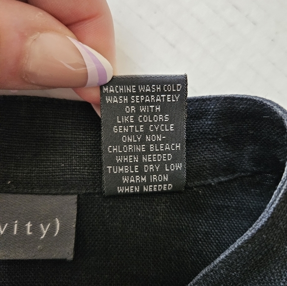 Relativity Linen Embroidered Frog closure‎ jacket size large - Picture 7 of 8